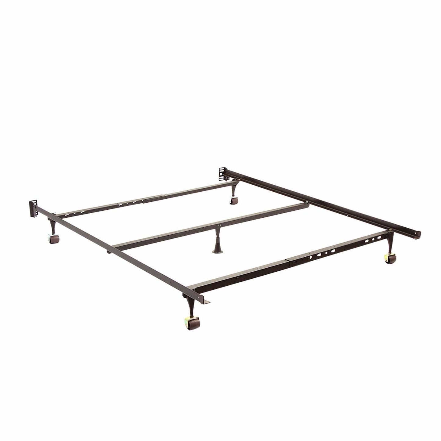 Standard Twin/Full/Queen, 1-1/4" steel, glides, 5 legs