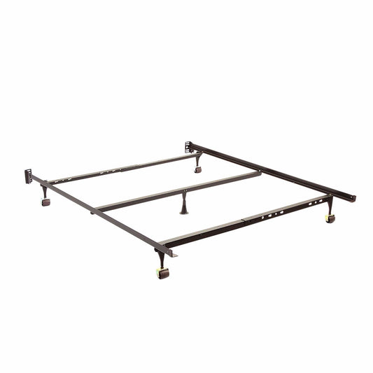 Standard Twin/Full/Queen, 1-1/4" steel, glides, 5 legs